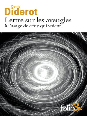 cover image of Lettres sur les aveugles à l'usage de ceux qui voient